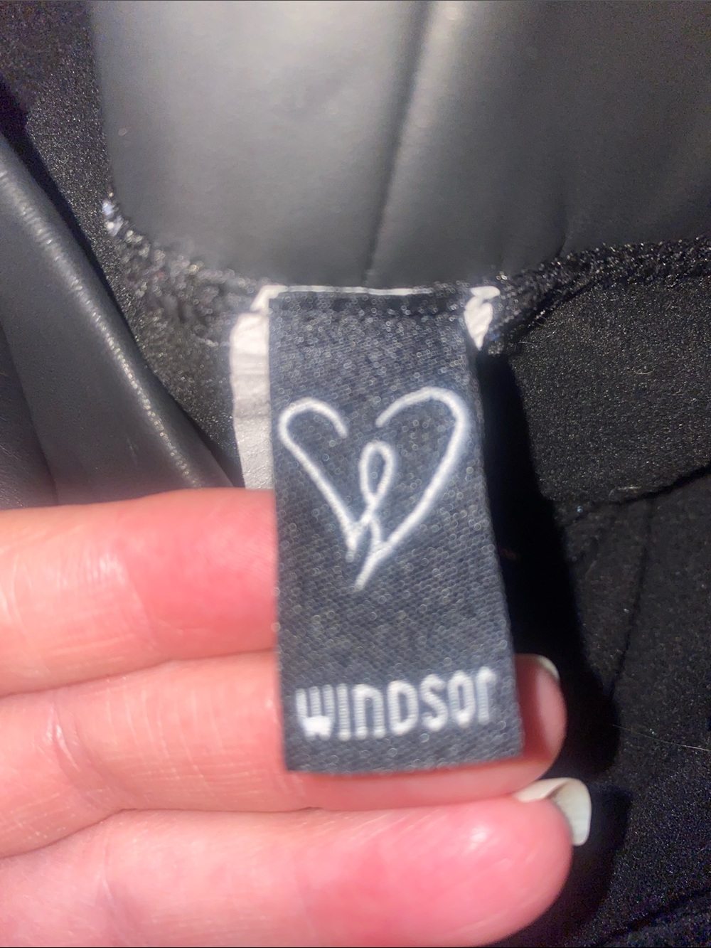 Windsor Black Faux Leather Leggings - Picture 2 of 3